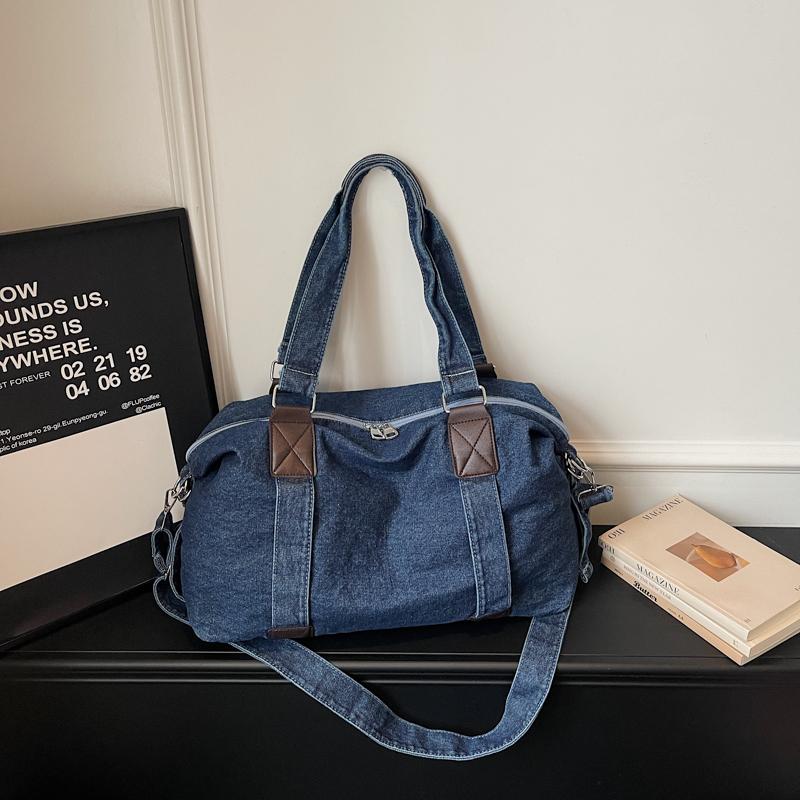 Denim Umhängetasche Damen Handtasche Große Kapazität Wasserabweisend Crossbody Tasche