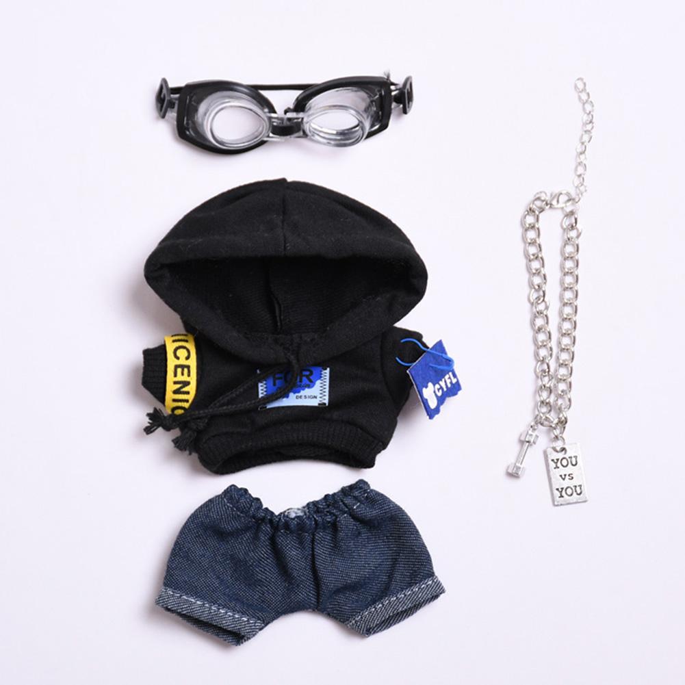 Pro 17 cm Labubu Oblečení pro panenky Módní Oblečení Mikiny Oblečení pro panenky Barevně sladěné Mikiny Panenky Doplňky Roztomilé dekorace Malé utěrky