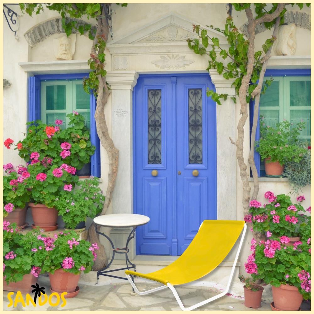 Sun lounger, beach chair, armchair, travel chair, yellow lounger