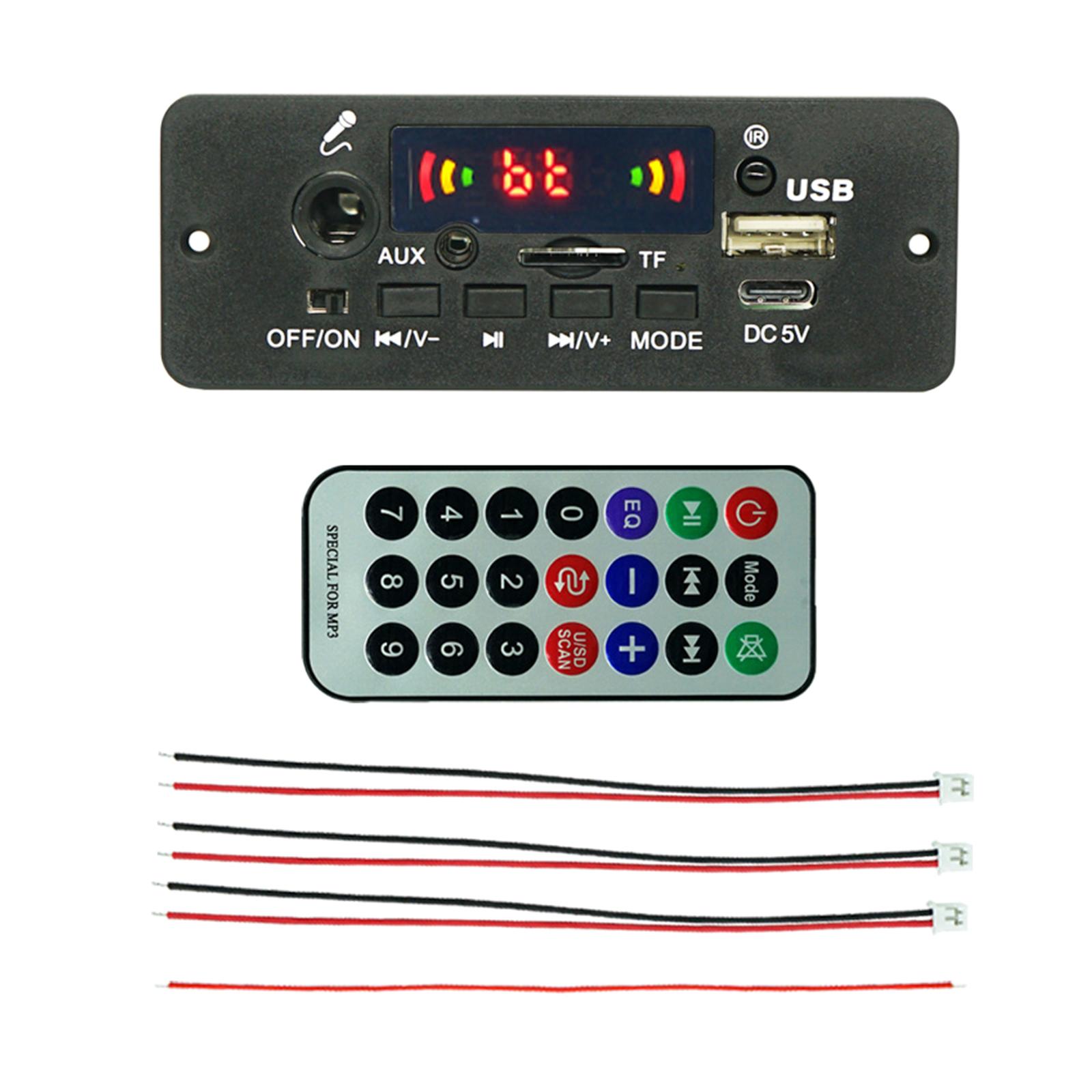 

Автомобильный MP3-плеер, USB-модуль записи, плата декодирования MP3, беспроводной Bluetooth-совместимый модуль декодирования, светодиодный дисплей A