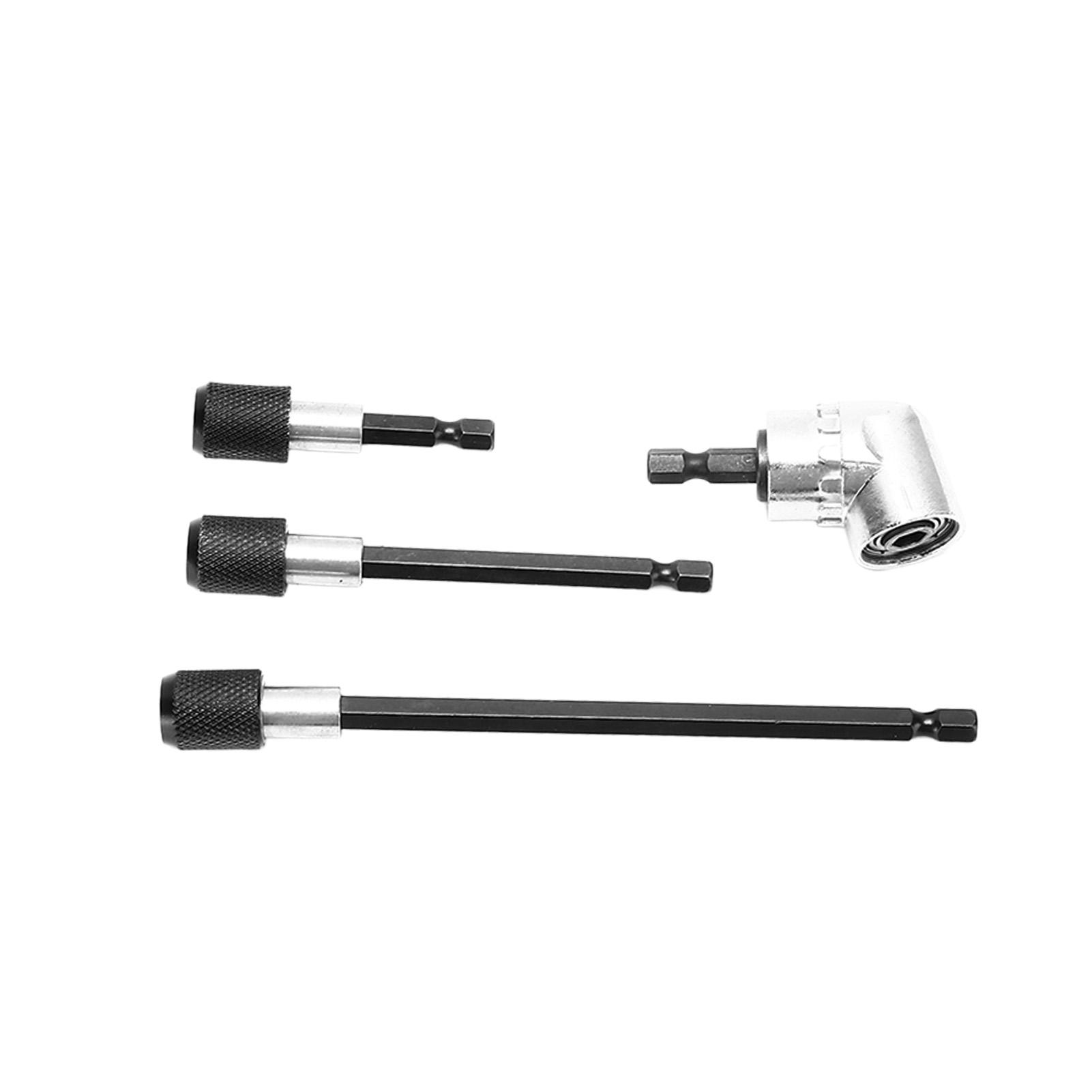 

4 шт. Удлинитель для сверла Магнитный Шестигранный хвостовик 1/4 дюйма 105 градусов Регулируемый Адаптер Набор инструментов