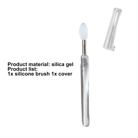 Yousheng Eyeshadow Brush Multifunctional with Lid Lightweight Silicone Lip Cosmetic Brush for Women