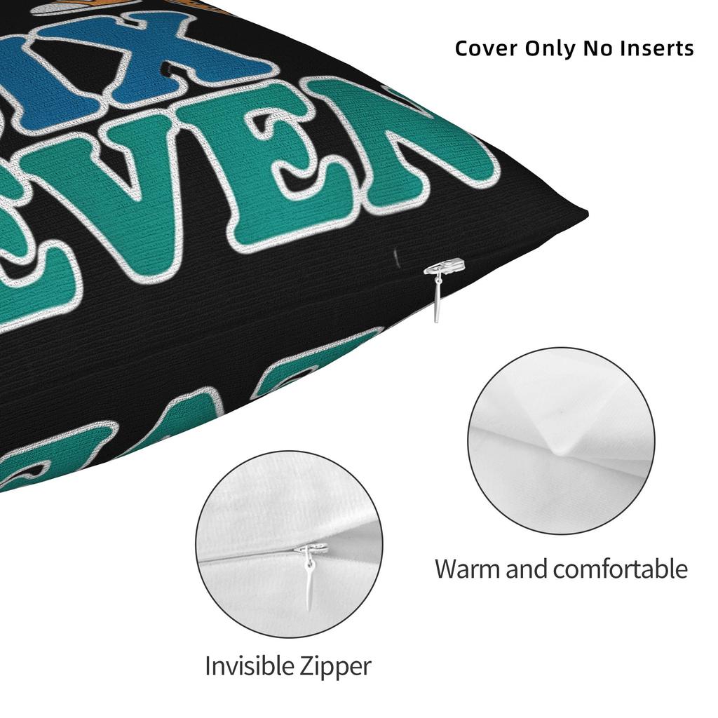 67 Six Seven 6-7 Funny Italian Brainrot Pillowcases  Retro Trendy Pillow Case For Living Room Bed Chair Comfy Pillow Cover