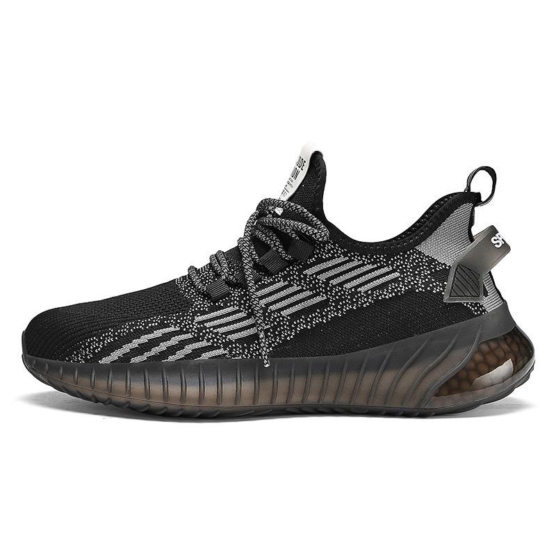 Coconut shoes new real explosive V flying woven breathable sports summer platform running casual shoes