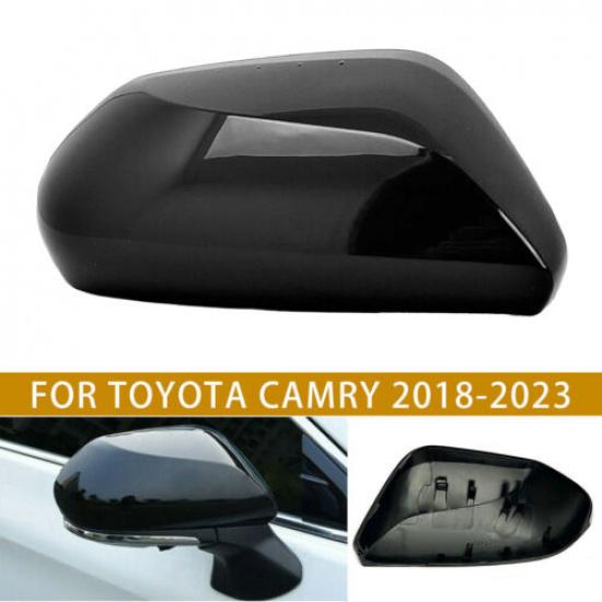 For Toyota Camry 2018- Black Car Right Side Rearview Mirror Cap Cover Trim