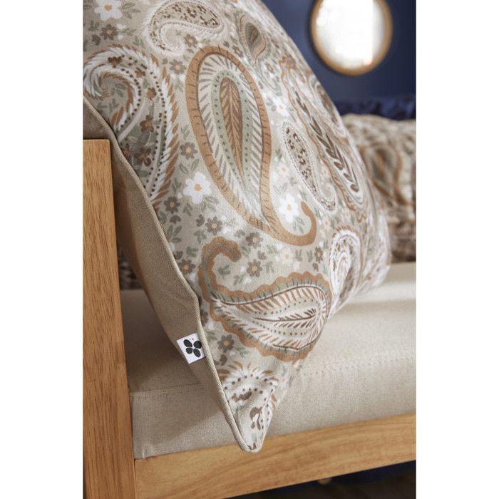 Coussin déhoussable 40 x 60 cm "Valentine" Velours imprimé l'Effet Papillon