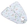 Bavaglino Sciarpa per Adulti con Chiusura a Bottone Protezione per Vestiti Double-Sided per Anziani Floreale