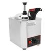 2L Sauce Warmer Dispenser Stainless Steel 30‑85 degrees C Adjustable Electric Cheese Dispenser with Pump for Home