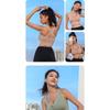 Women High Impact Shockproof Front Zipper Push Up Beauty Back Sports Yoga Running Bra