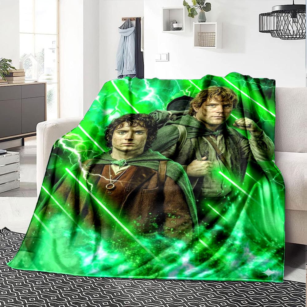 Lord Rings Blanket Warmthful Decor Suitable for Office Livingroom Couch for All Seasons Warmthful Decor Suitable for Gifting Relatives and Friends