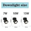 Led Downlight Faltbare Oberfläche Montiert Scheinwerfer 220V 10/15w Spot Lampen Hause Innen Dekorieren Beleuchtung Wohnzimmer Küche