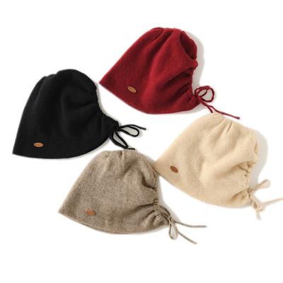 Weiche und klebrige Kaschmirmütze Neue Herbst- und Wintermode und Freizeit-Kopfbedeckung für Damen zum Schutz der Ohren Gestrickte Warme Mütze