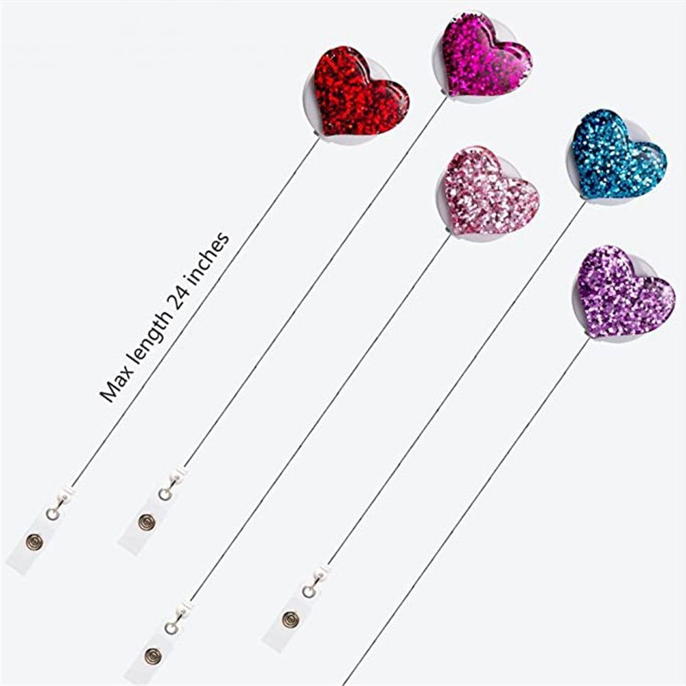 Nurse Doctor Work Card Work Card Holder Clip Heart Badge Holder Name Tag Holder Badge Holder Clip