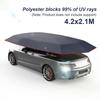 Waterproof Auto Retractable Car Cover Cloth Material Heat Insulation Canopy  Outdoor Vehicle
