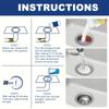 Household Drain Pipe Quick Unblocking Agent, Household Cleaner, Automatic Unblocking, Easy to Operate Suitable for Use in Various Hous