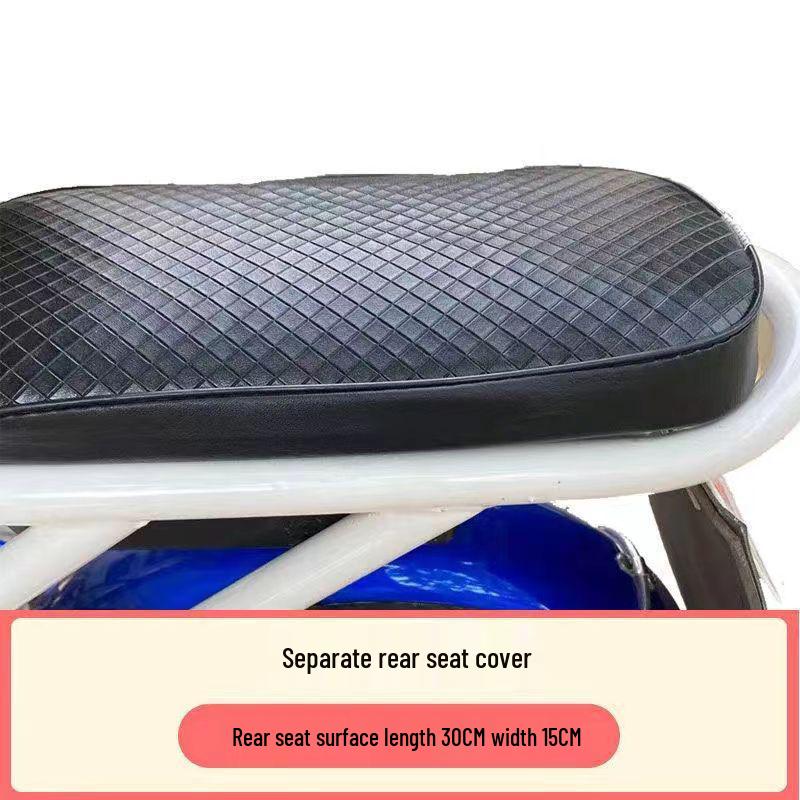 Universal Waterproof Heat-Insulated Wear-Resistant Leather Electric Bike Seat Cover for All Seasons