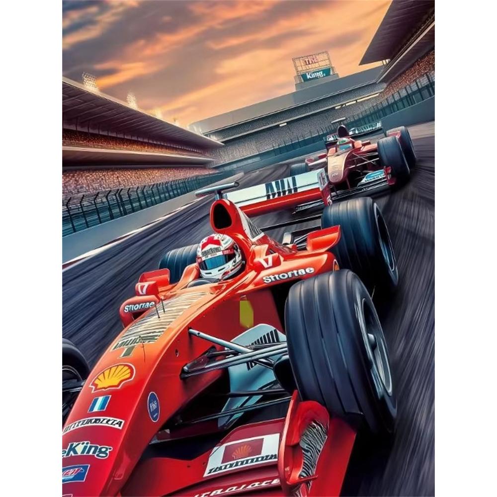 F1 Racing 5D Diamond Painting Kit DIY Handcraft Art Full Round_Square Drill Rome Decor Gift for Friends