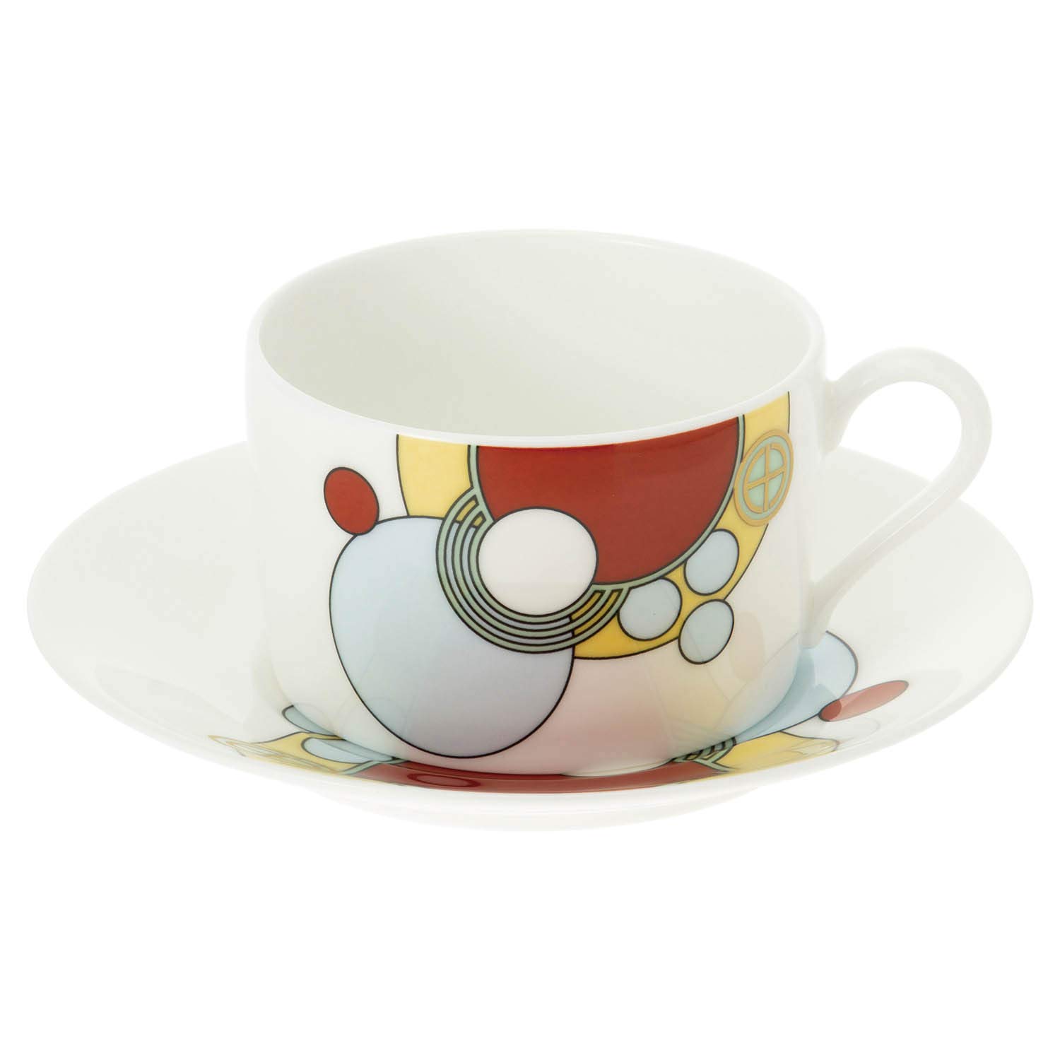 

Noritake Cup & Saucer (for both coffee and tea), 185cc, Frank Lloyd Wright Imperial Bone China, T97282/4614