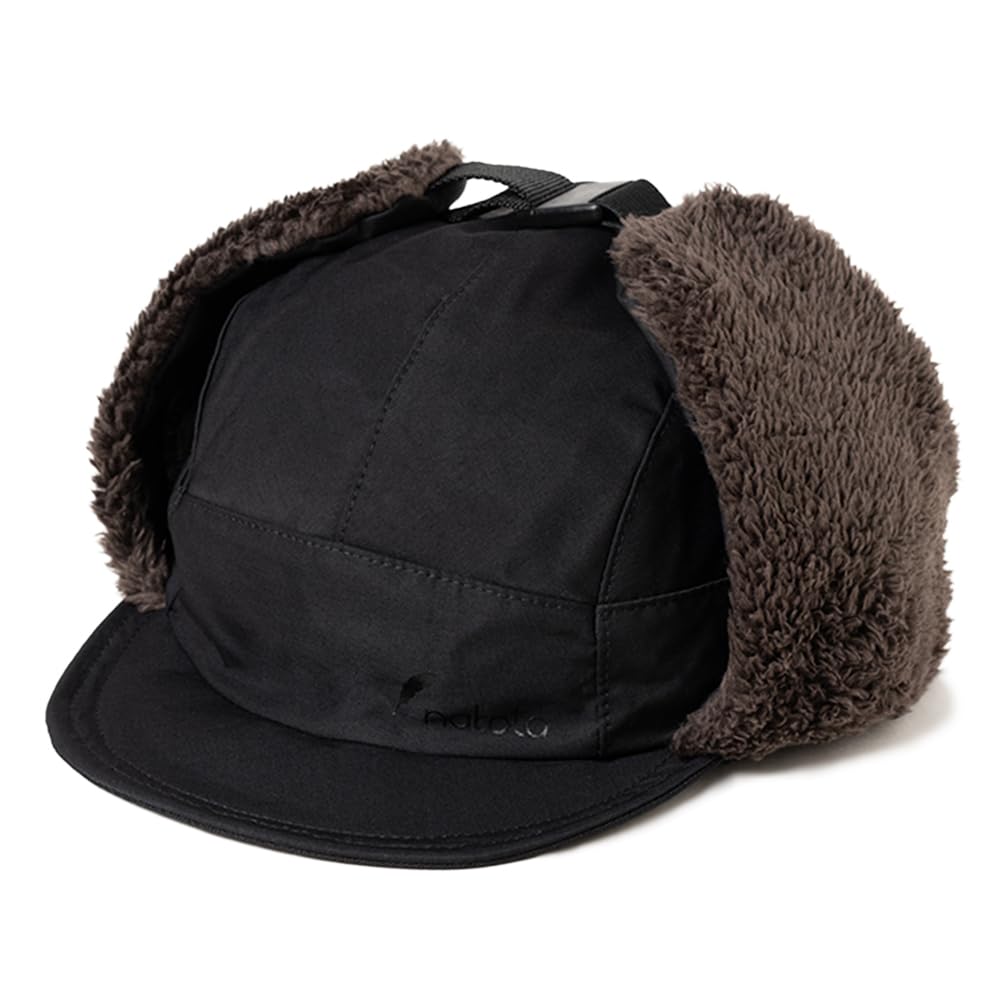 

Nakota 60/40 Cloth Flight Cap with Ear Flap, Large Size, Men s and Women s, Lightweight Water Repellent, Snowboarding, Winter, Stylish, Black, Size L