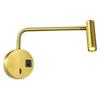 Oeny Rotatable Bedside Reading Wall Lamp with USB & Switch