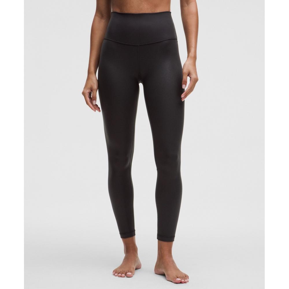 

Lululemon Align High Rise Pant 25 Shimmer Luxe Shine Foil Print Black 2