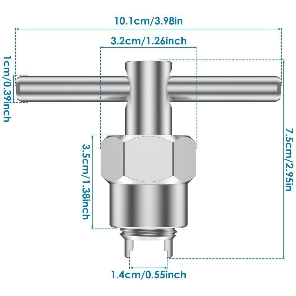 Lightweight Faucet Core Removal Tool Multifunctional Bathroom Spanner Wrench  For Home Repair Bolts