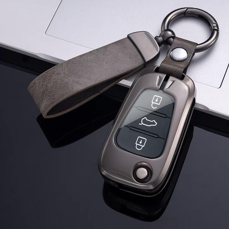 Car Key Case Cover For Hyundai I20 I30 Ix20 Ix35 Elantra Accent for Kia Sportage Rio 3 Soul Optima Ceed Pro K5 K2 Keychain