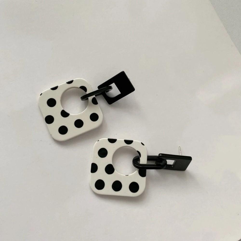 Orecchini a Forma di Rombo Vintage Pois Stile Bohémien Orecchini Personalizzati Regalo