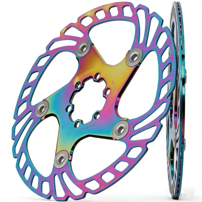 140/160/180/203mm 6 Hole Disc Brake Rotors Aluminum Alloy Floating Brake Rotors for Road Bike and Mountain Bike Part