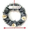 Designad julkrans för ytterdörr/vägghängning/dekoration för julfest/juldekorationer för hemmet/presenter/krans