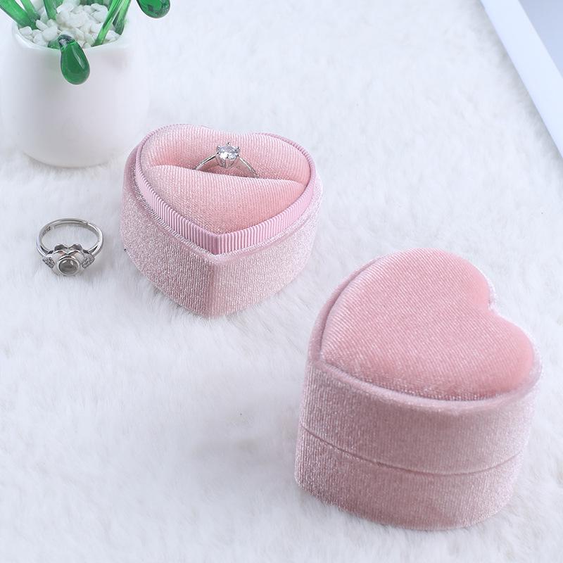 Heart-Shaped Jewelry Box: Romantic Gift for Engagement Rings & Earrings