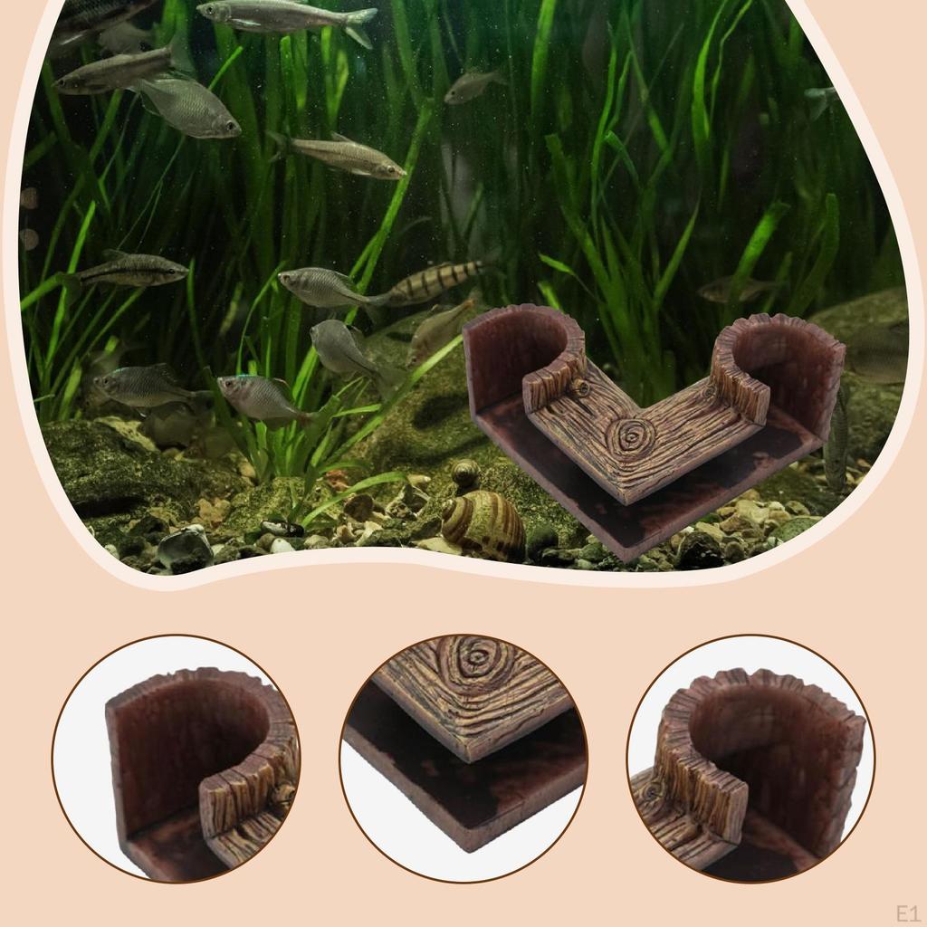 Aquarium Underground Tunnel Betta Habitat Unique Portable Resin Viewing Shrimp Fish