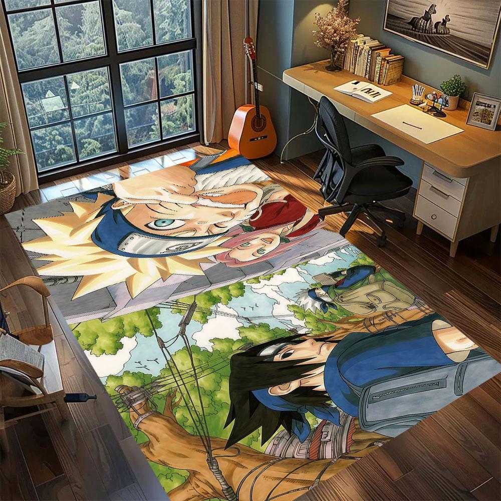 Naruto anime character Carpet for Living Room Bedroom Home Decor Cool Movie Mat Play Floor Mat
