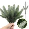 50/5x Artificial Green Pine Branch Leaves Christmas Decoration Xmas Tree Home Room Decor New Year Christmas Garland Accessory