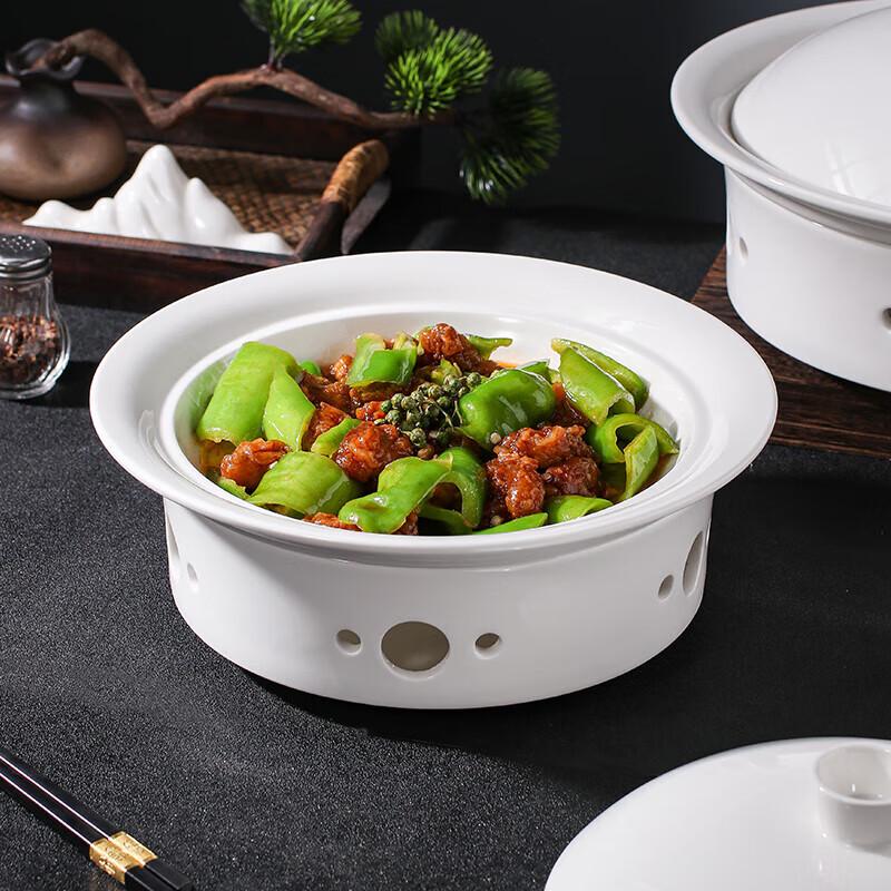 Chinese Style Ceramic Candle Warmer Dry Pot Dish