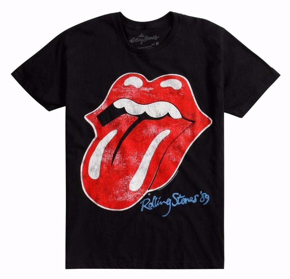 Футболка The Rolling Stones  89 TONGUE Черная НОВАЯ 100% Оригинальная и Официальная Унисекс Футболка XL