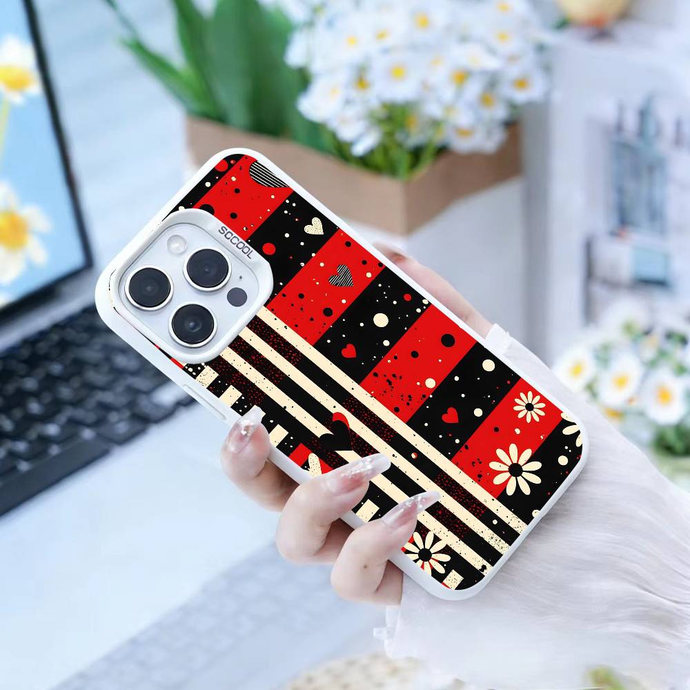 

Y2k I-INS Graffiti Phone Case For IPhone 16 17 15 14 12 13 Pro Max Black Color Shockproof Cover iPhone14Plus