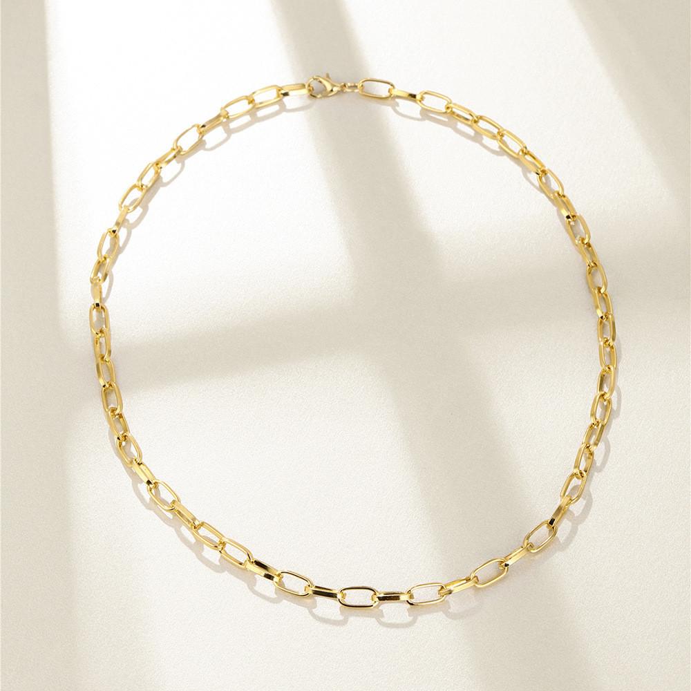 Elegant Women's Chain Necklace With Geometric Design Ideal For Fashion Lovers And Gifts