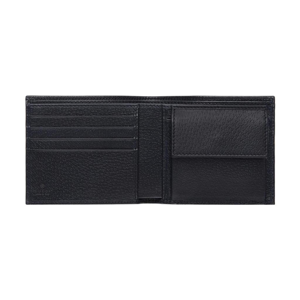 Gucci Ophidia Logo Streifen Web Canvas Und Leder Geldbörse Herren Geldbörse Blau Beige 597609-96IWN-4076