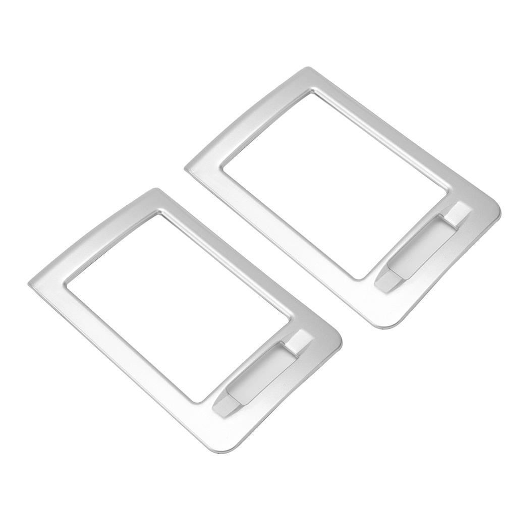 

2pcs Left Hand Drive Side Air Conditioning Outlet Cover Ornament Fit for Mercedes Benz W204 C class 07 13 Silver