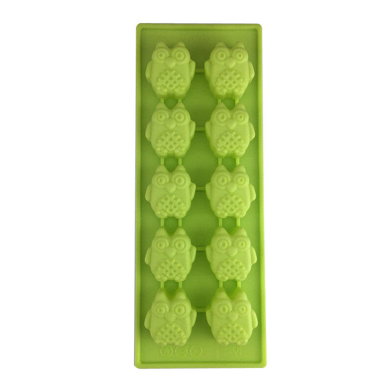 New 10-hole owl-shaped gypsum mould - 2pcs