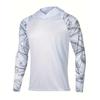 Men's Outdoor Sports Long-Sleeved Hoded Fishing Wear Lightweight Sun-Protection UPF+50 Luya Fish