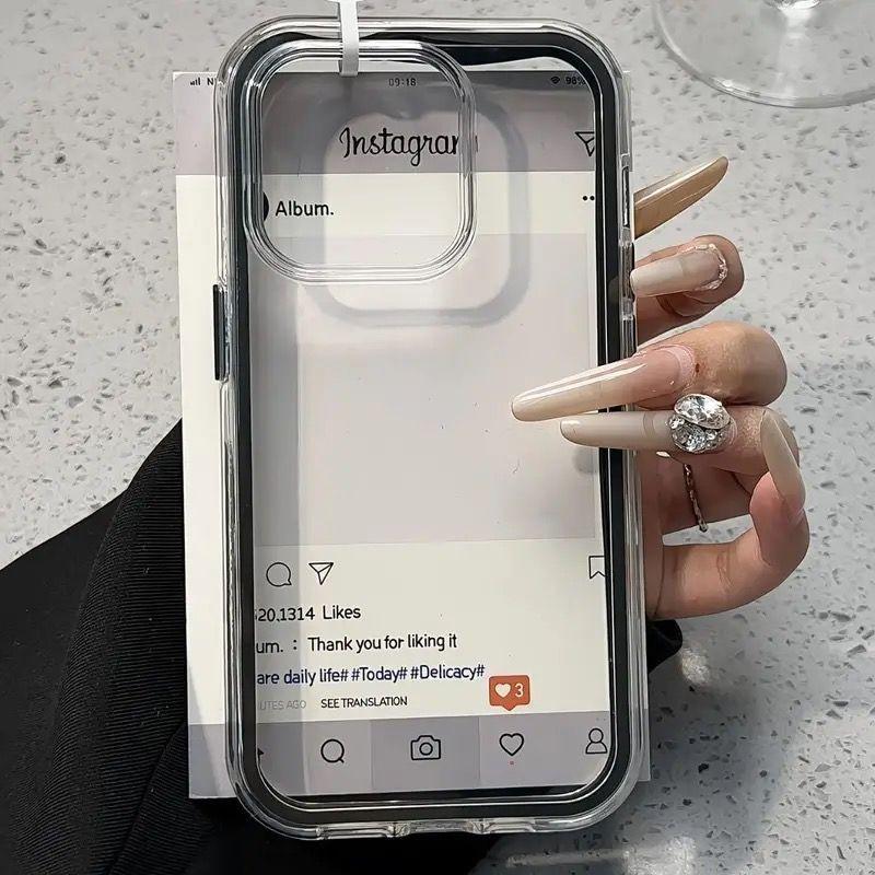 

Candy-Colored 2-in-1 Phone Case for Apple iPhone 17 ProMax- Soft Silicone Transparent Simple Shockproof Full Cover on iPhone 17/16/15/14/13/12/11/Plus Apple 11