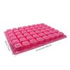 48 Cavities Silicone Mold Letter Figure Party Hotel Cafe Chocolate Pudding Mould Homemade Fondant Dessert Baking