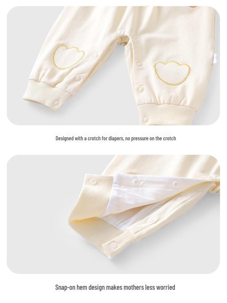 Youqi Baby Big Butt Open-Crotch Pants for Boys & Girls - Stylish Spring/Autumn Wear