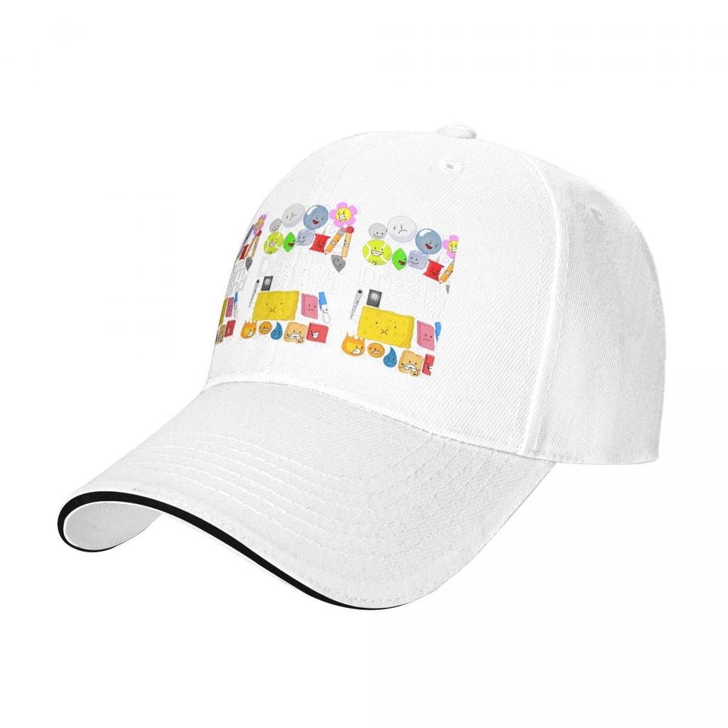 BFDI Poster Black Baseball Caps Snapback Fashion Baseball Hats Breathable Casual Casquette Outdoor For Mens And Womens