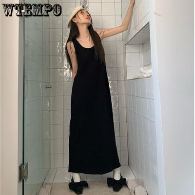 Γυναικείο Φόρεμα Βάφλα Αμάνικο Άνετο Φόρεμα Μακρύ Ανώτερη Αίσθηση Λεπτής Ιδιοσυγκρασίας Καθημερινό Εσωτερικό Μακρύ Φόρεμα Μεγάλο Μέγεθος