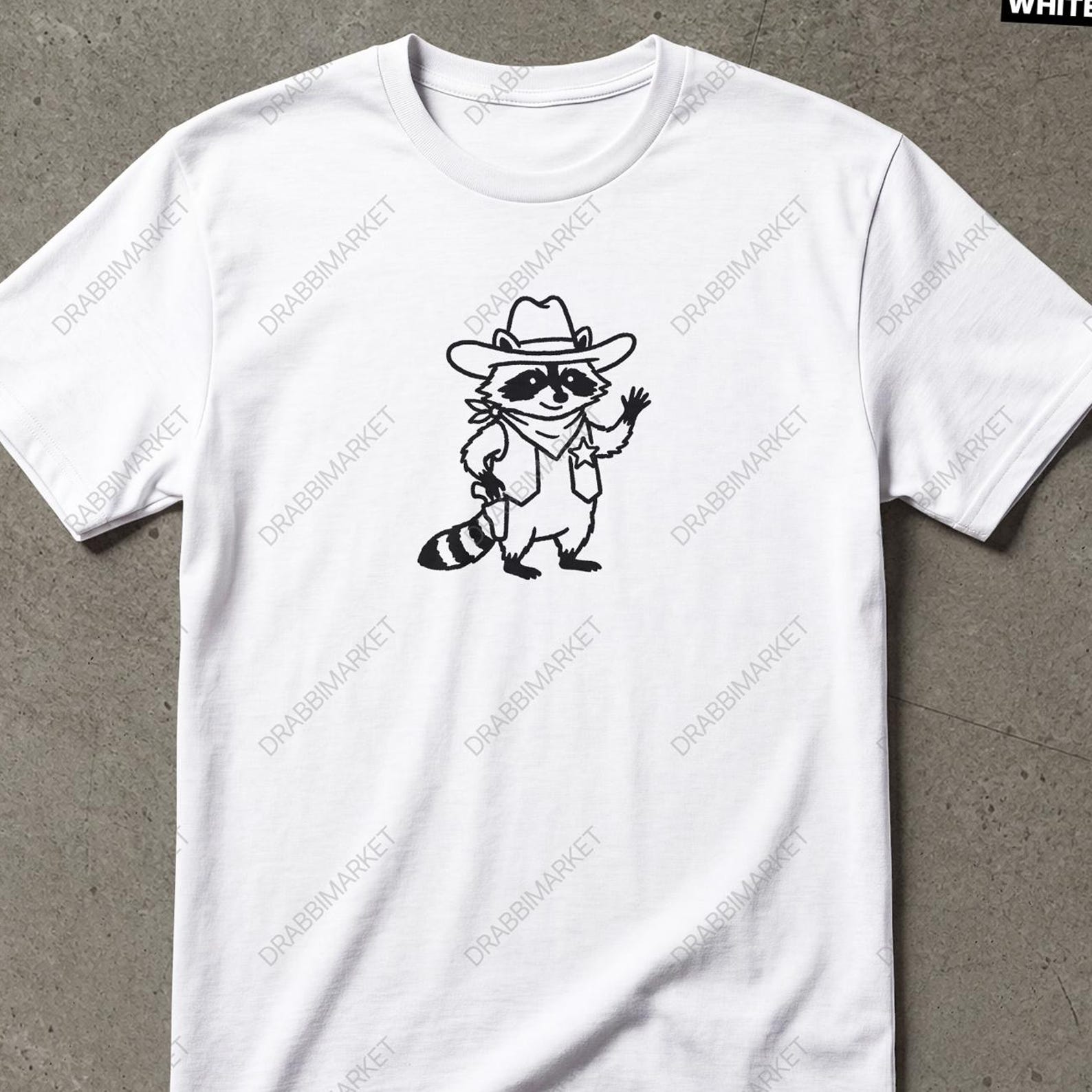 Cute Raccoon Bandit Shirt, Trendy Funny Meme Shirt, Funny Racoon Meme Shirt Vintage, Racoon Shirt, Y2K Tee Gifts For Friends, Bandit Shirt 4XL