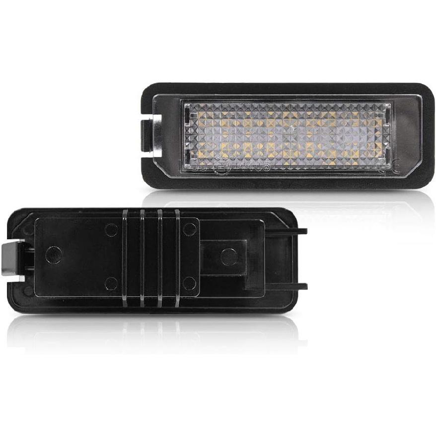 2pcs LED License Plate Lights Number Lamp for MK5 GTI MK6 MK7 Golf 5 Glof 6 Golf 7 New Beetle Passat CC Rabbit Eos Phaeton Polo Lupo Powered by Xenon