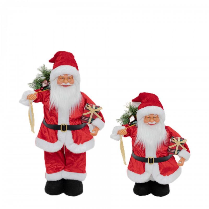 Extendable Santa Claus Figurine Christmas Decoration Holiday Scene Small Medium Large Sizes